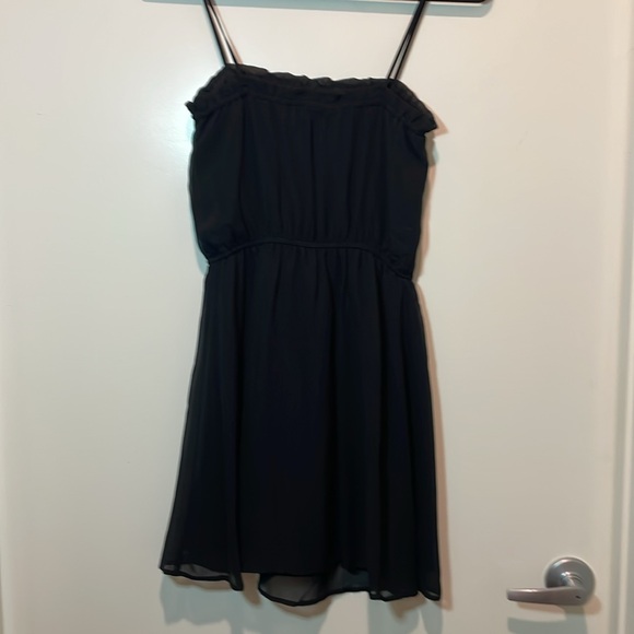 Divided H&M Black Dress with ruffles Size 4 - Picture 2 of 4